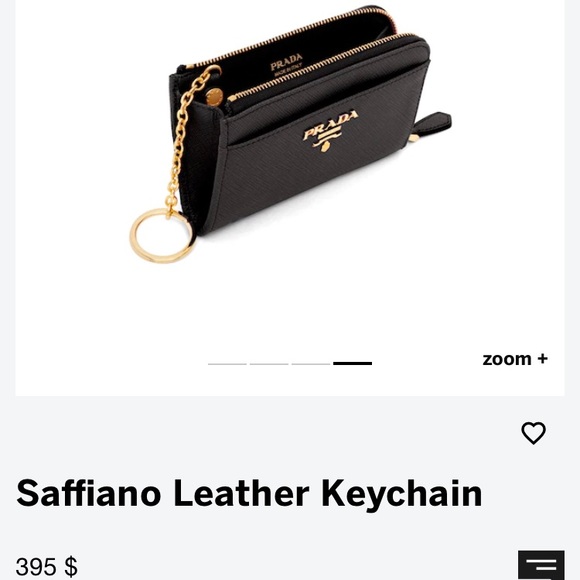 *SOLD* Prada Saffiano Leather Keychain Wallet - Picture 2 of 6